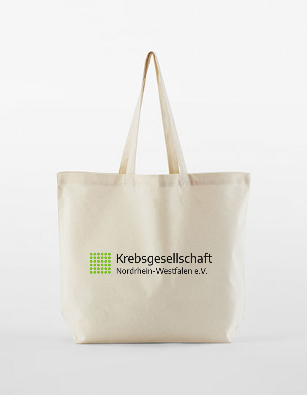 Krebsgesellschaft NRW Tasche, Farben: Weiß, Natur, Schwarz