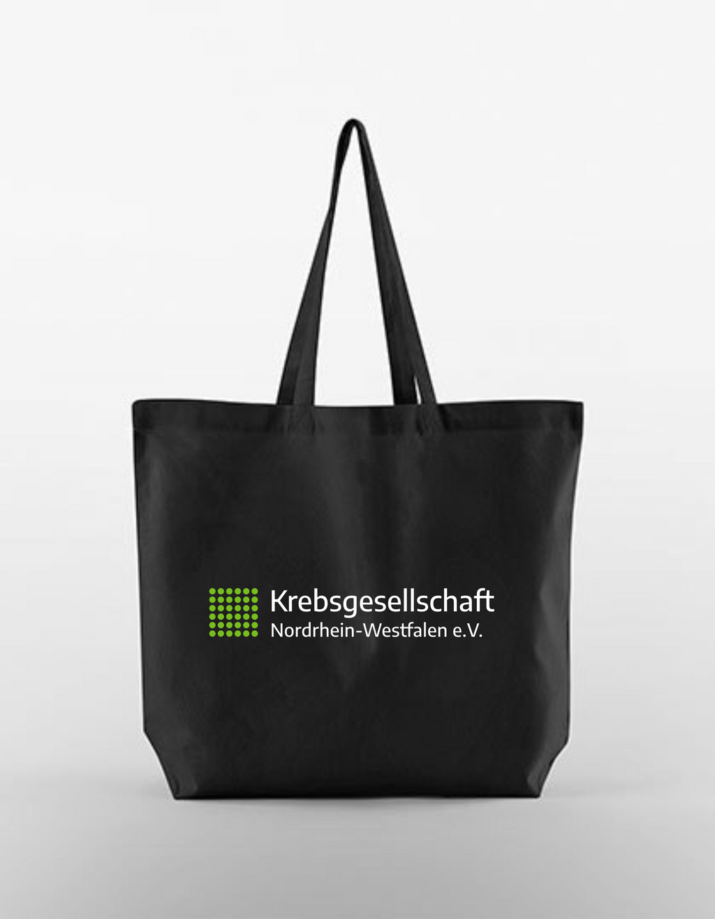 Krebsgesellschaft NRW Tasche, Farben: Weiß, Natur, Schwarz