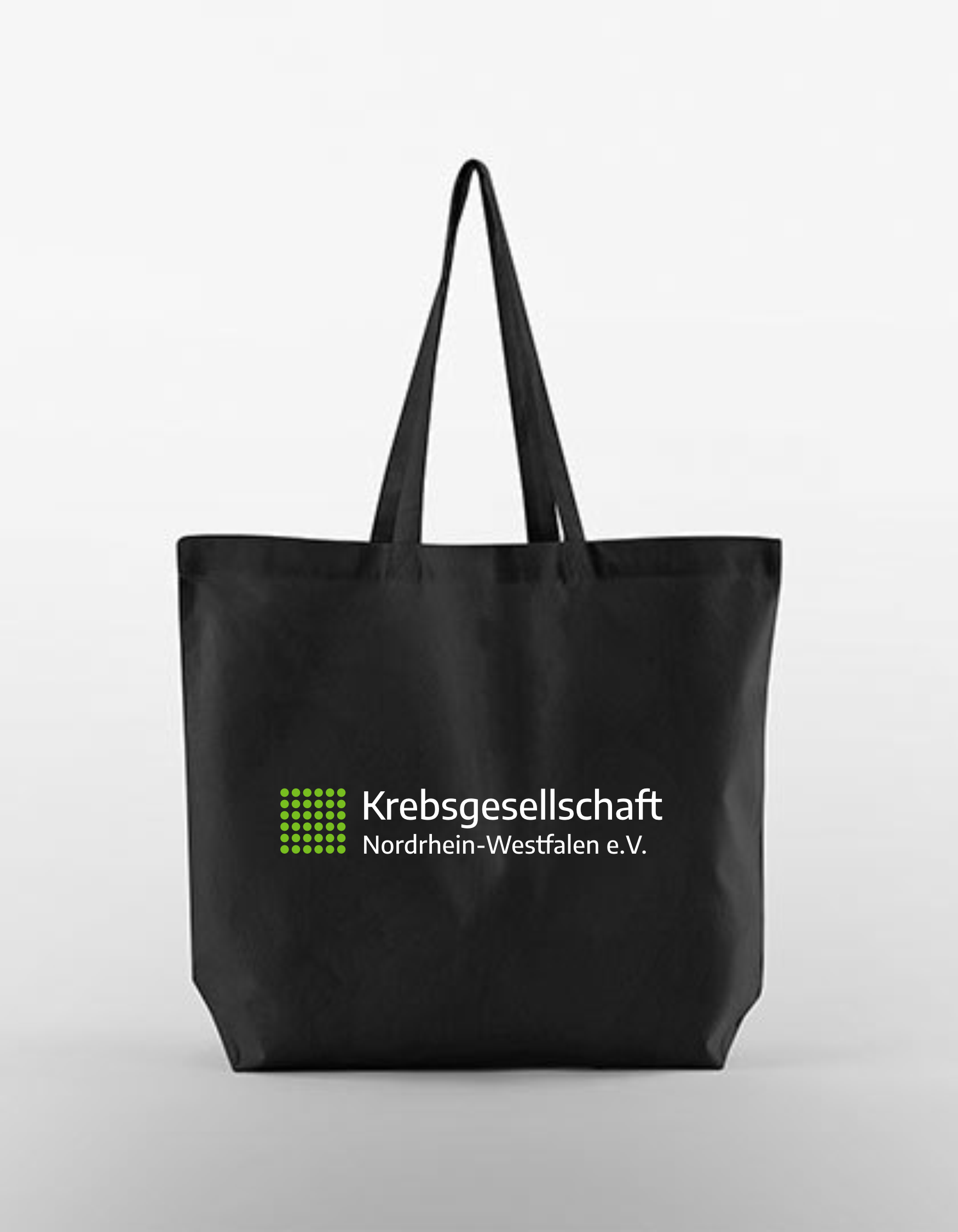Krebsgesellschaft NRW Tasche, Farben: Weiß, Natur, Schwarz