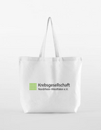 Krebsgesellschaft NRW Tasche, Farben: Weiß, Natur, Schwarz