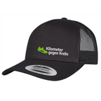 Kilometer gegen Krebs Fashioncap, Farbe: Schwarz, Weiß, Grau