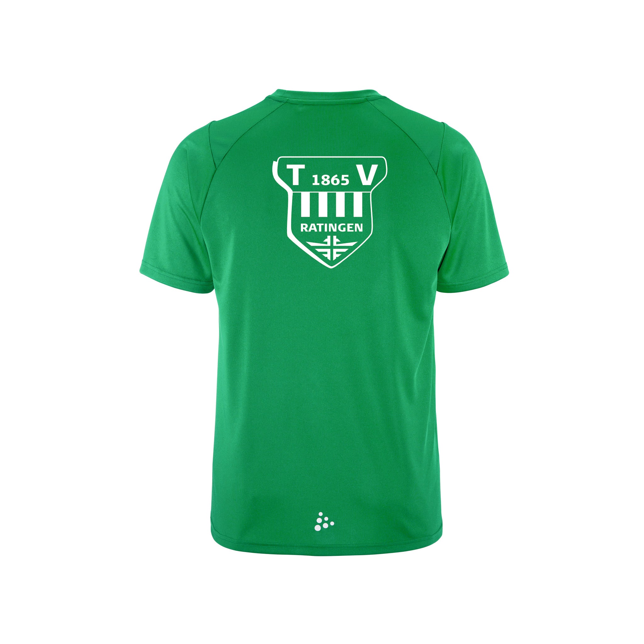 TV Ratingen Craft Funktionsshirt, Farben: Schwarz, Weiß, Grün, Logo: Vorder- u. Rückseite