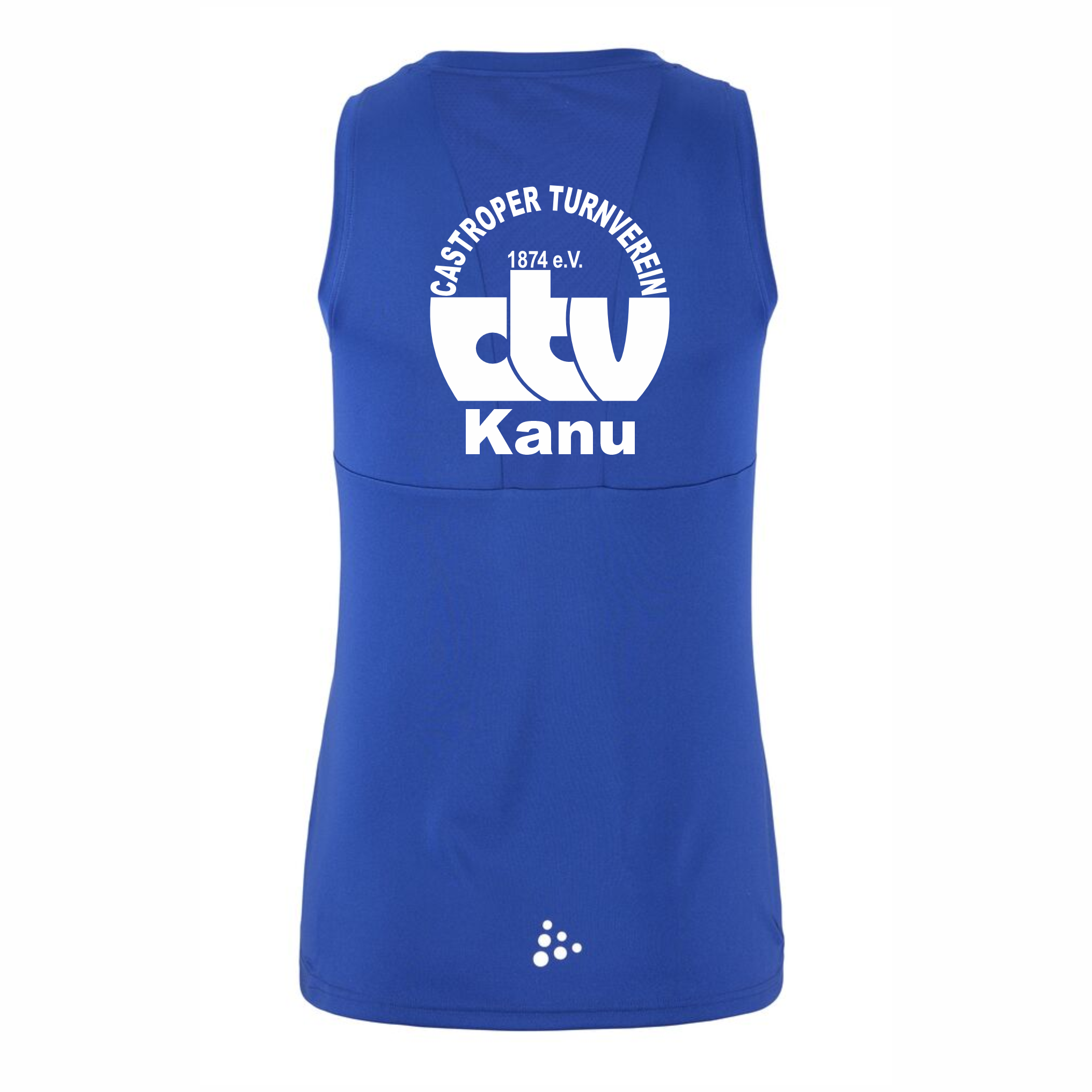 Castroper TV Kanu Craft Damen Singlet, Farben: Weiß, Blau, Schwarz