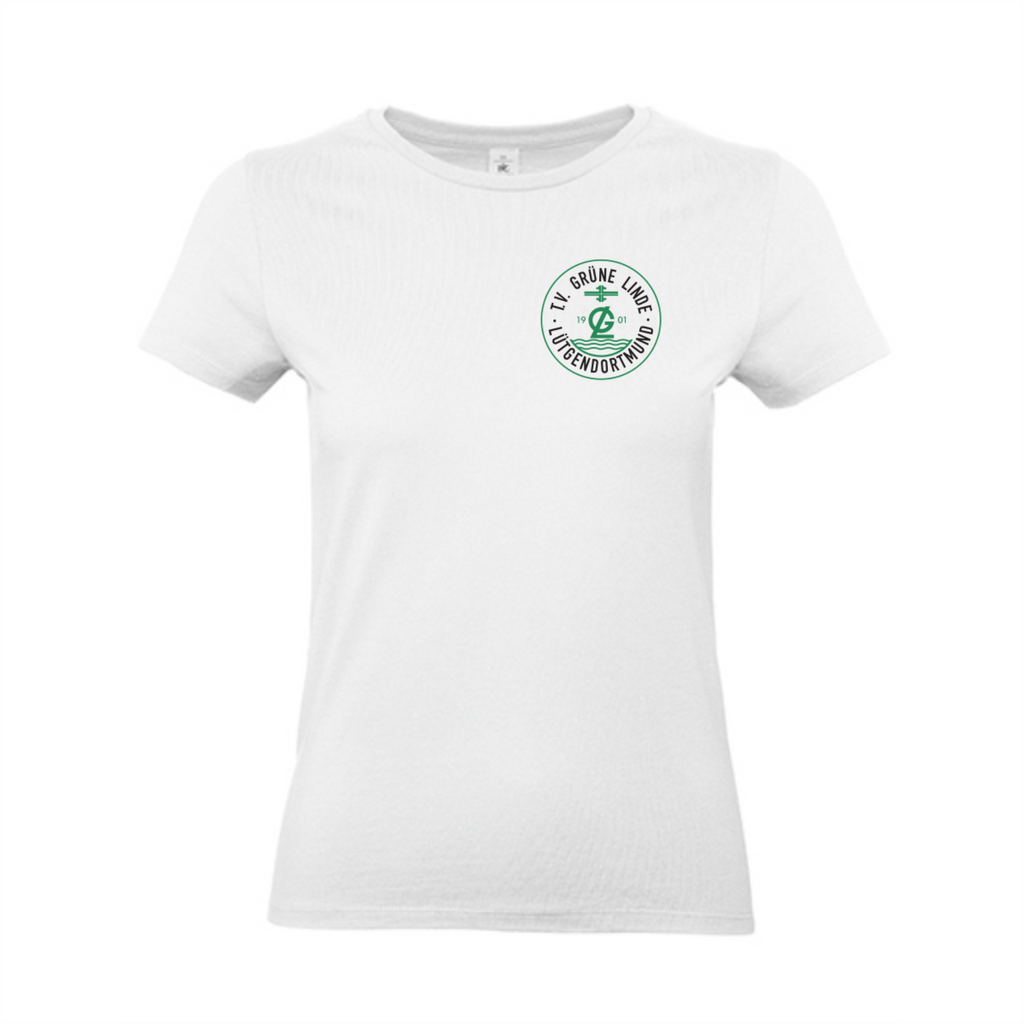 TV Grüne Linde Damen T-Shirt, Farben: Schwarz, Grau, Grün, Weiß