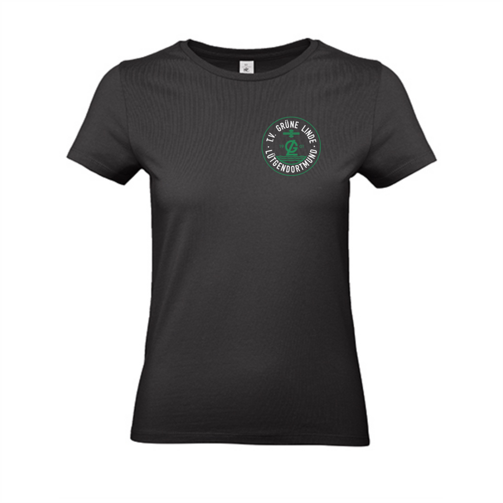 TV Grüne Linde Damen T-Shirt, Farben: Schwarz, Grau, Grün, Weiß