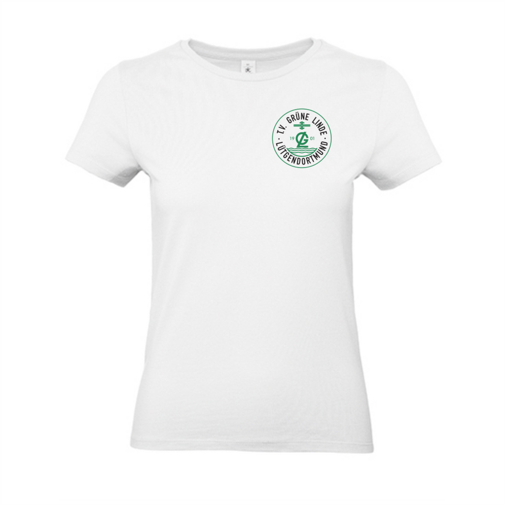 TV Grüne Linde Damen T-Shirt, Farben: Schwarz, Grau, Grün, Weiß