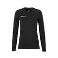 Craft Damen Ability langarm Baselayer, Farben: Schwarz, Weiß, Blau