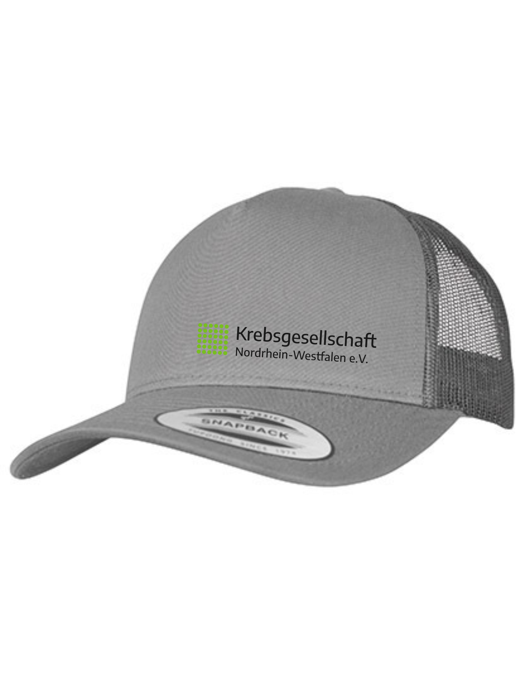 Krebsgesellschaft NRW Fashioncap, Farbe: Schwarz, Weiß, Grau