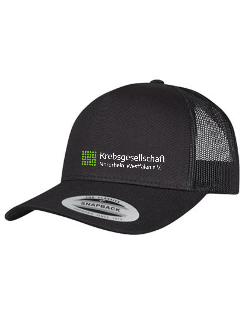 Krebsgesellschaft NRW Fashioncap, Farbe: Schwarz, Weiß, Grau