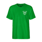 TV Ratingen Fairtrade T-Shirt, Farben: Schwarz, Weiß, Lime, Grün, Logo: Vorder- u. Rückseite