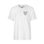 TV Ratingen Fairtrade T-Shirt, Farben: Schwarz, Weiß, Lime, Grün, Logo: Vorderseite