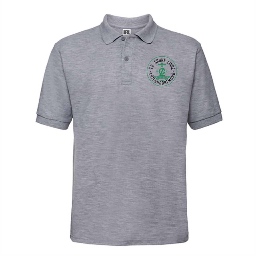 TV Grüne Linde Herren Polo-Shirt, Farben: Schwarz, Grau, Weiß, Grün
