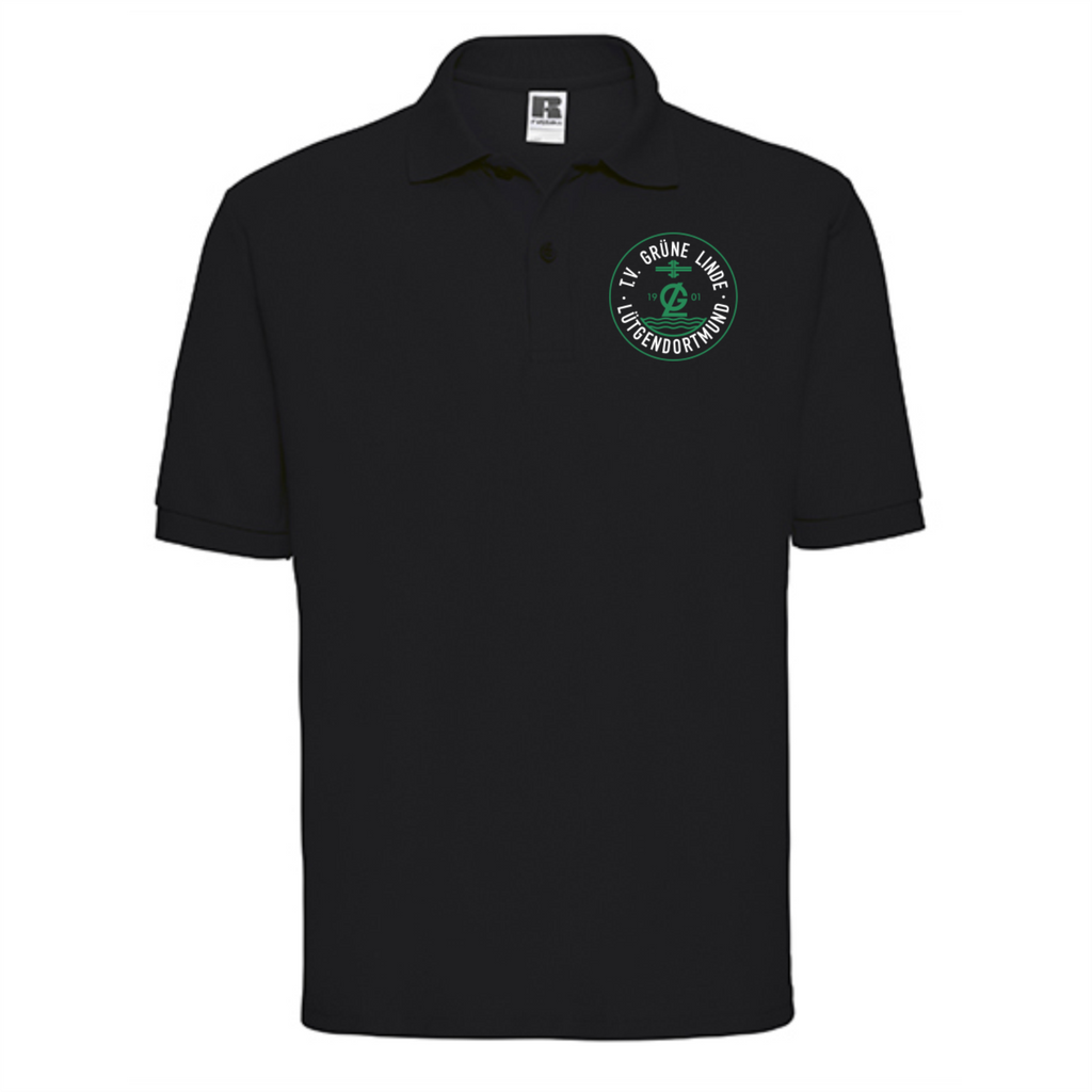 TV Grüne Linde Herren Polo-Shirt, Farben: Schwarz, Grau, Weiß, Grün