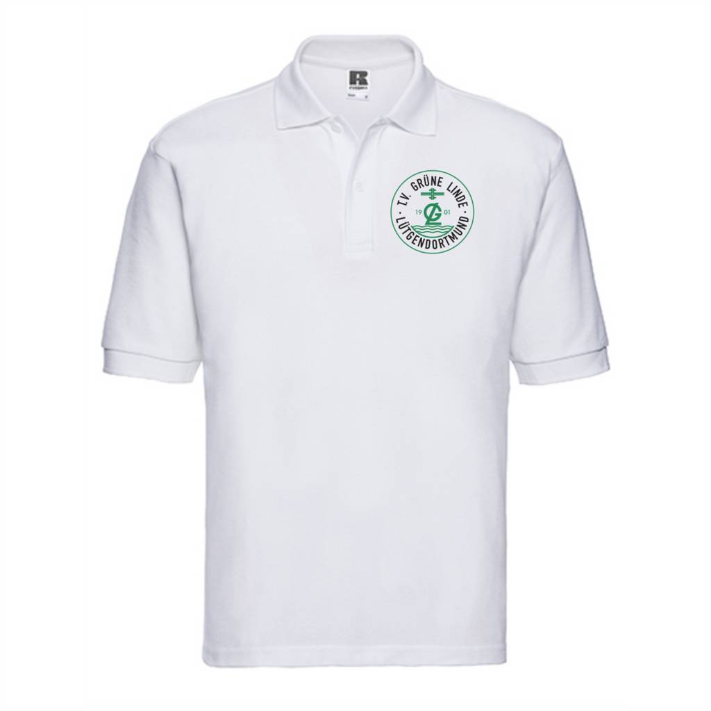 TV Grüne Linde Herren Polo-Shirt, Farben: Schwarz, Grau, Weiß, Grün