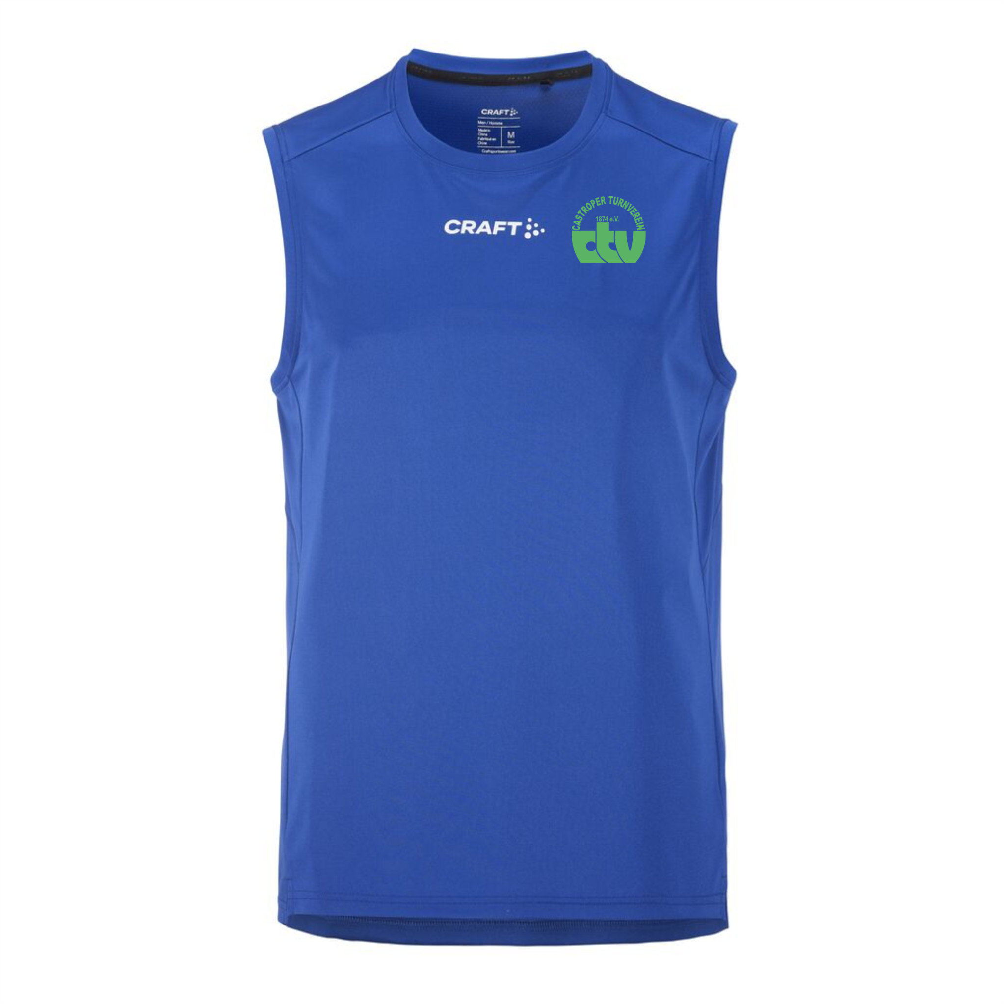 Castroper TV Kanu Craft Herren Singlet, Farben: Weiß, Blau, Schwarz