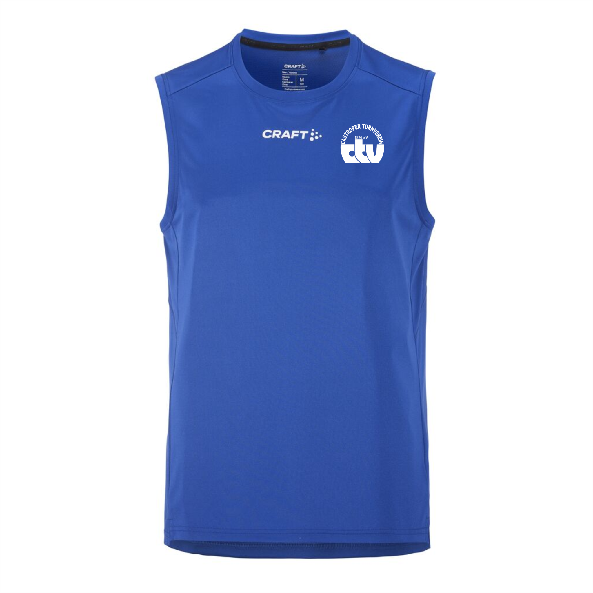Castroper TV Kanu Craft Herren Singlet, Farben: Weiß, Blau, Schwarz