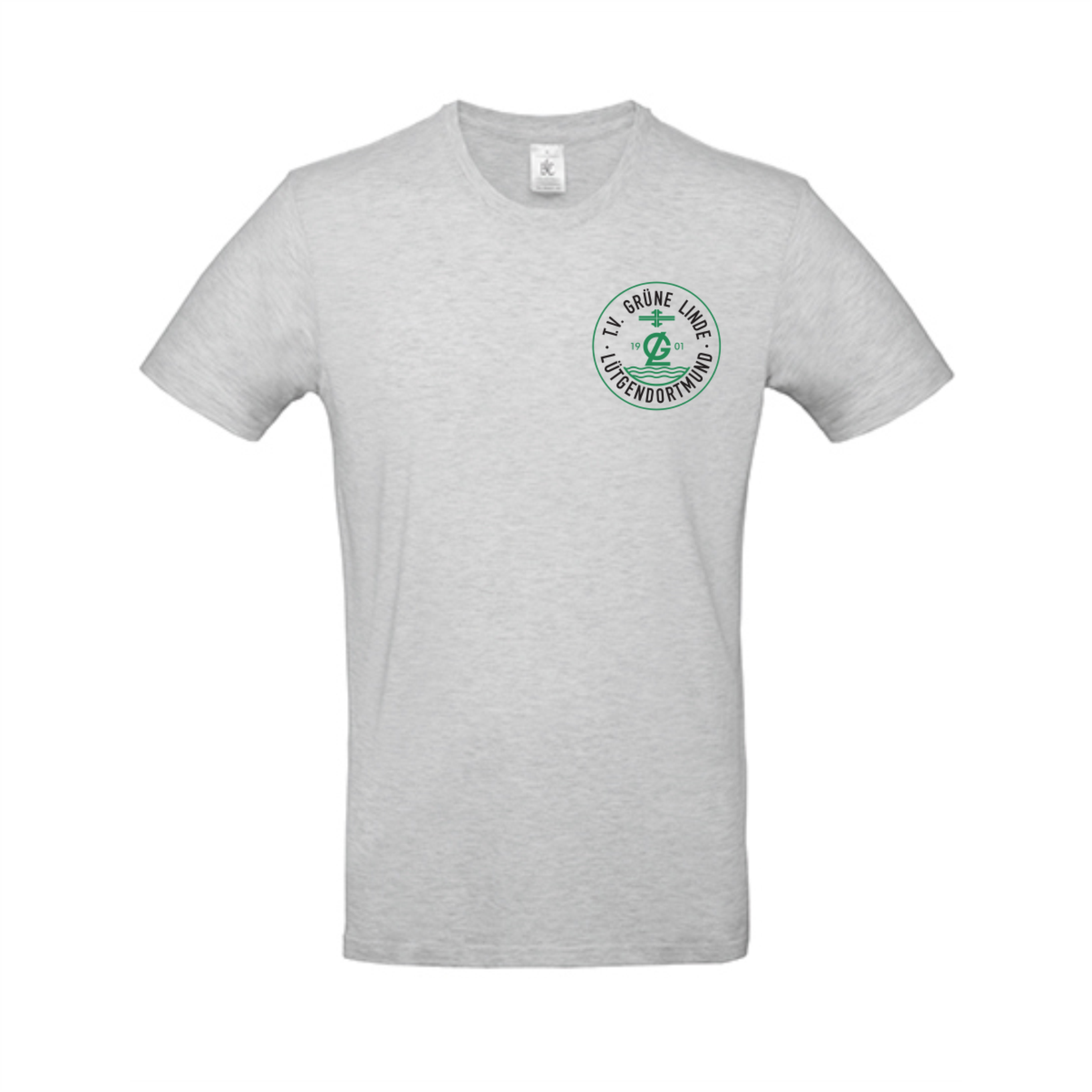 TV Grüne Linde T-Shirt, Farben: Grau, Grün, Weiß, Schwarz