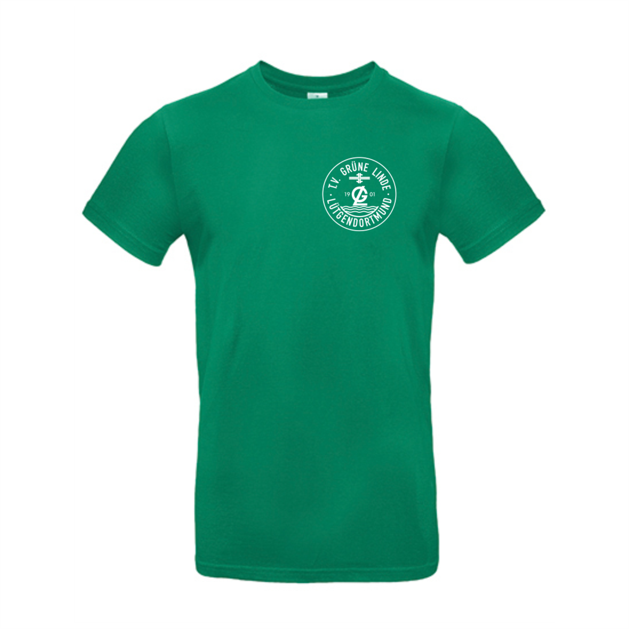 TV Grüne Linde T-Shirt, Farben: Grau, Grün, Weiß, Schwarz