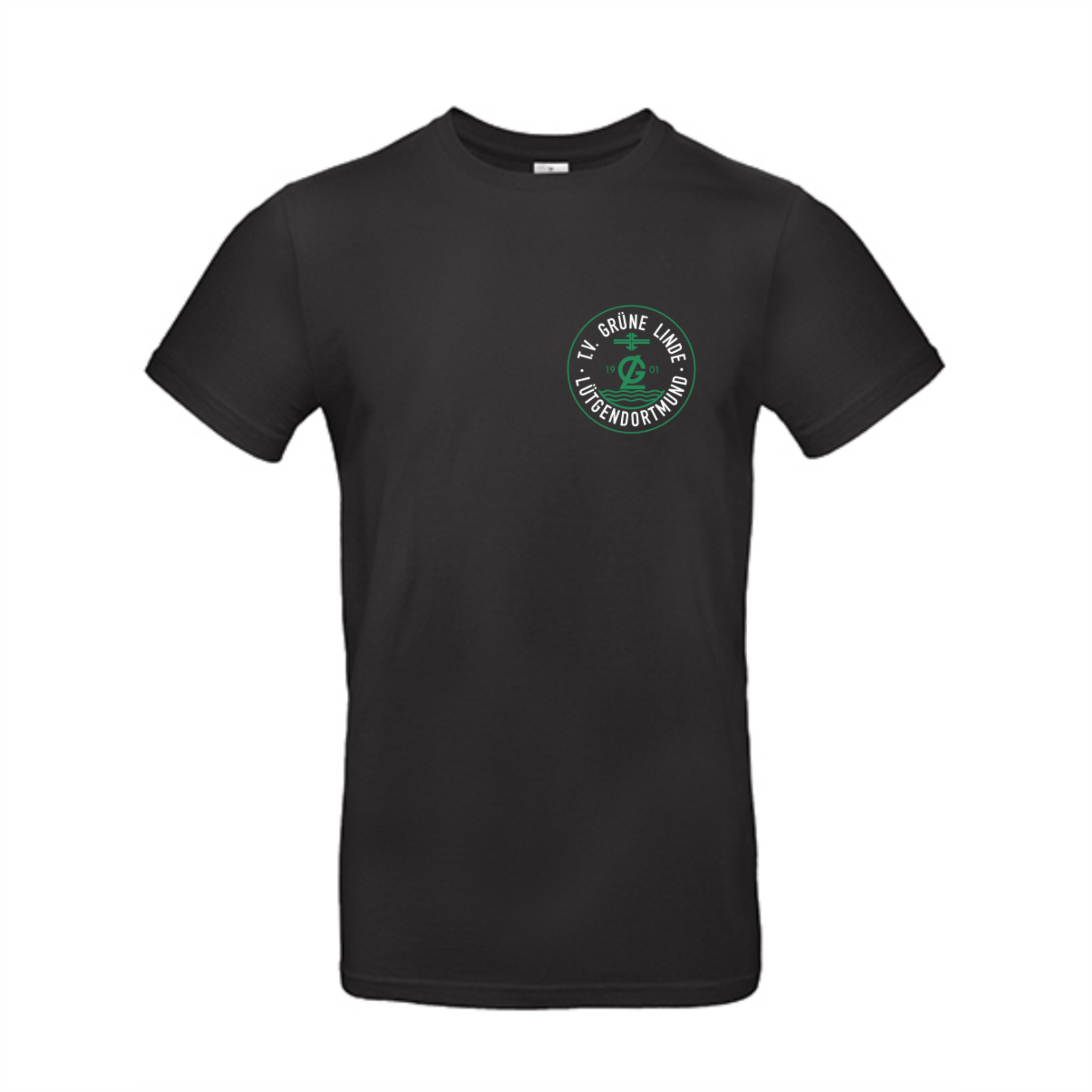 TV Grüne Linde T-Shirt, Farben: Grau, Grün, Weiß, Schwarz