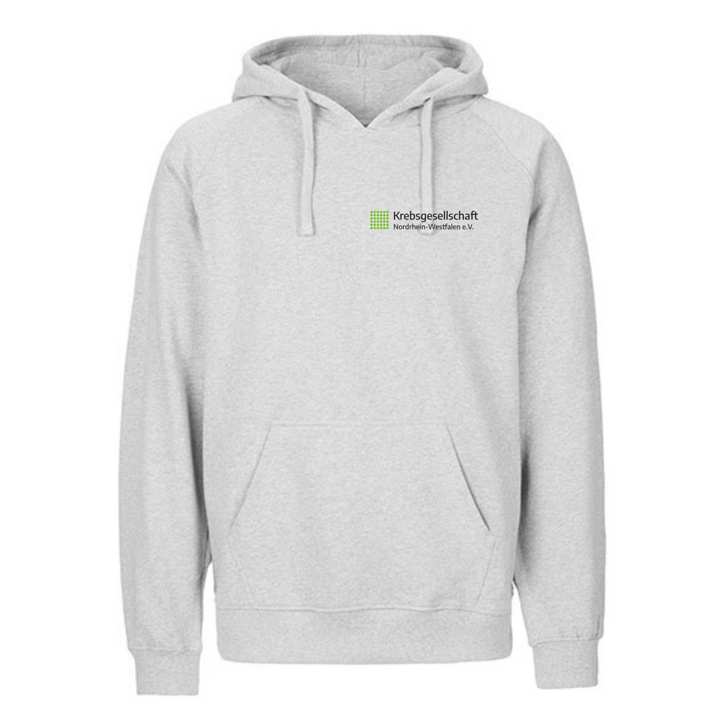 Kilometer gegen Krebs Herren Hoodie, Farben: Schwarz u. Grau