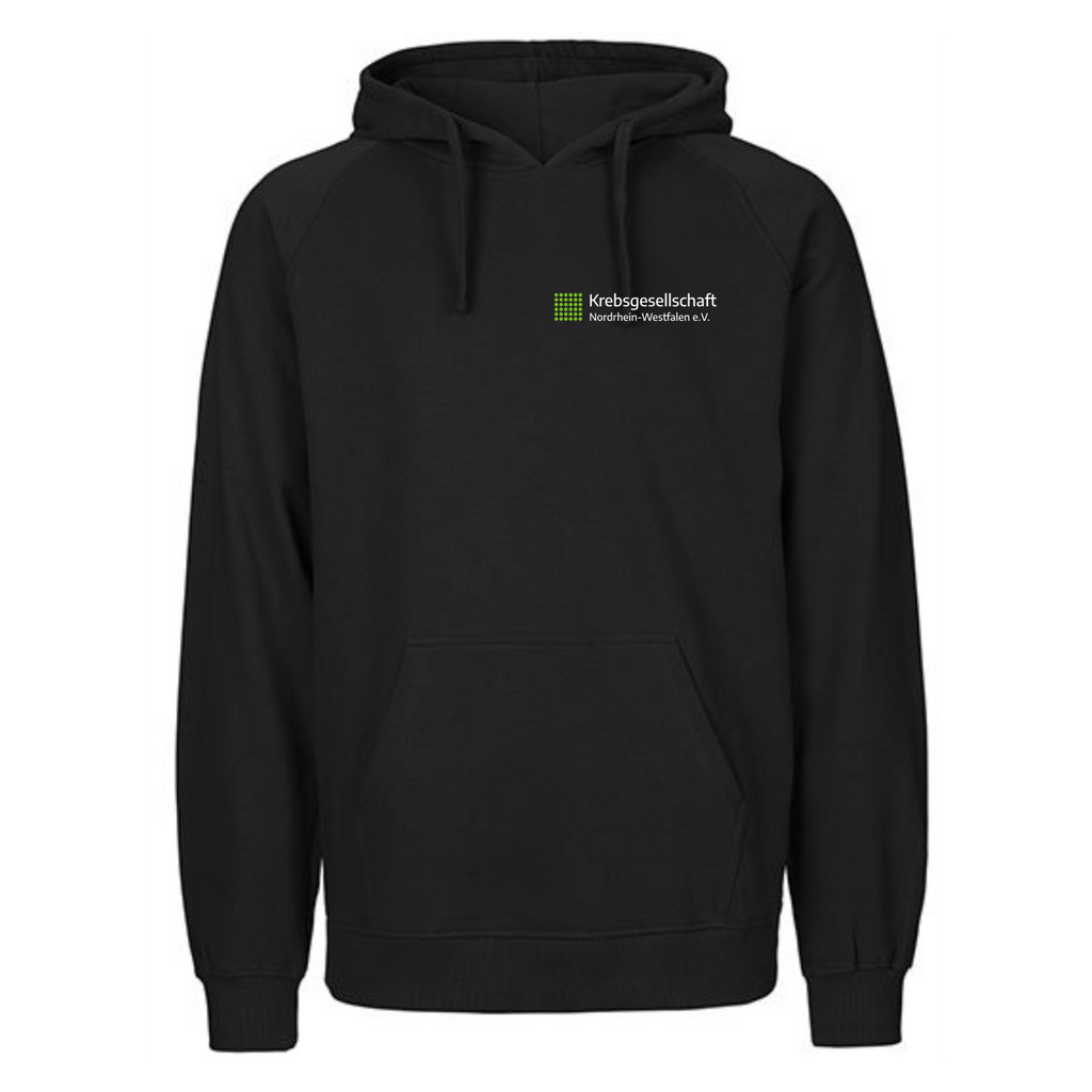 Kilometer gegen Krebs Herren Hoodie, Farben: Schwarz u. Grau