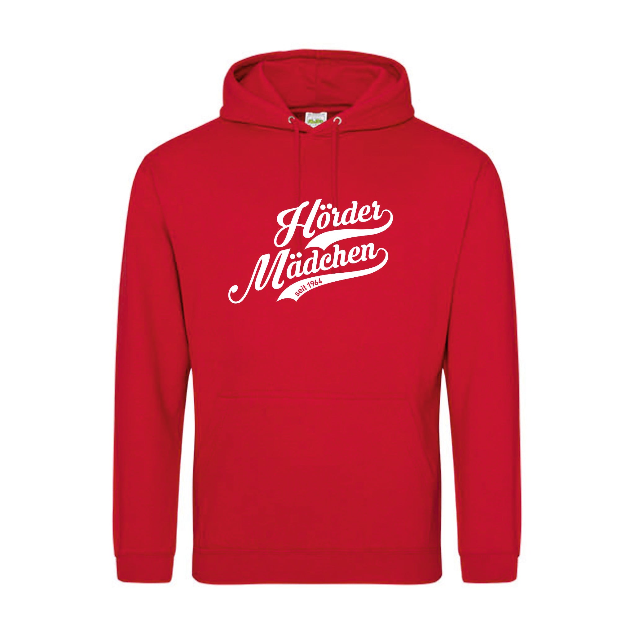 Hörder Mädchen Hoodie, Farbe: Schwarz, Rot