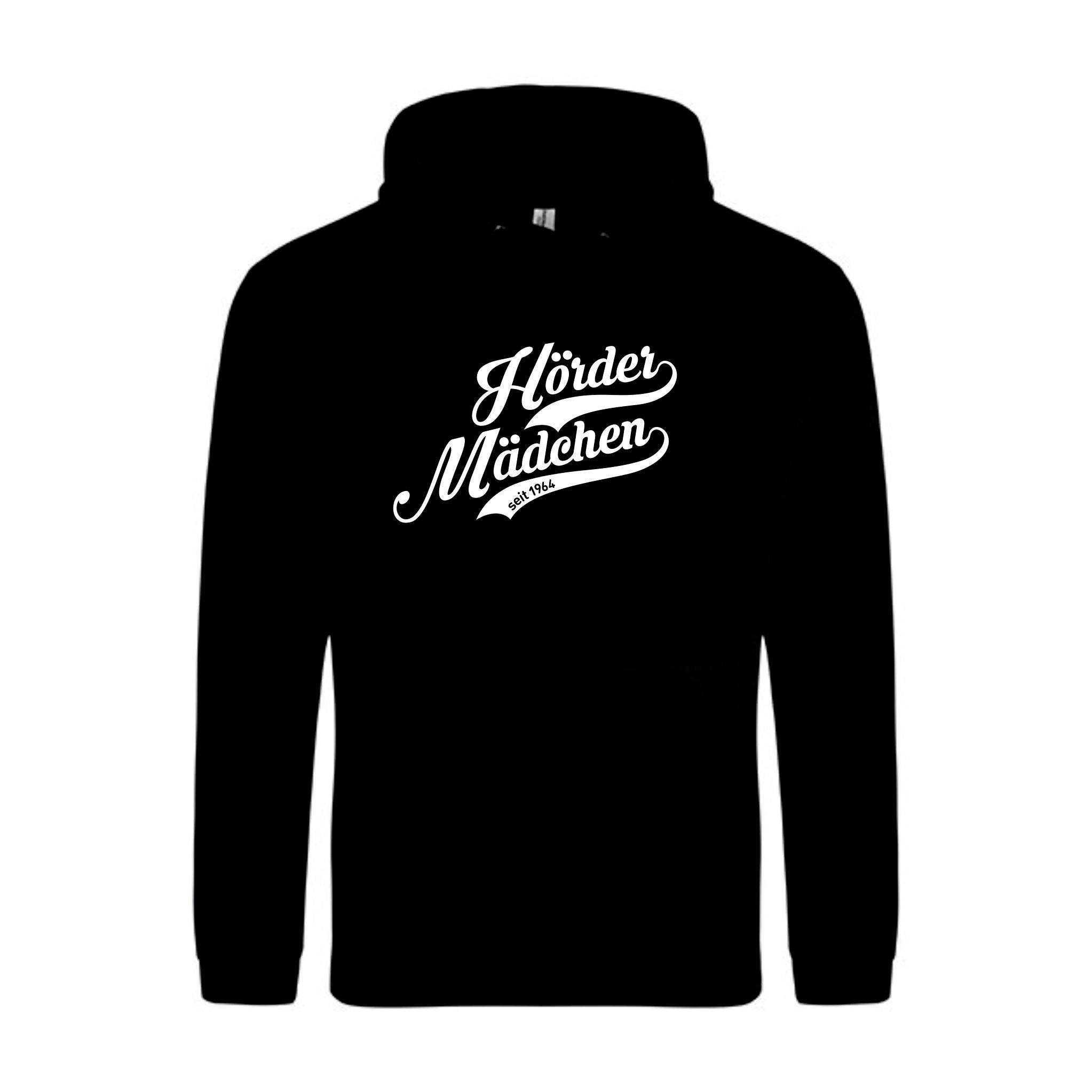 Hörder Mädchen Hoodie, Farbe: Schwarz, Rot