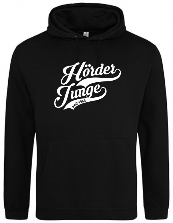 schwarzes Hoodie Hörder Junge